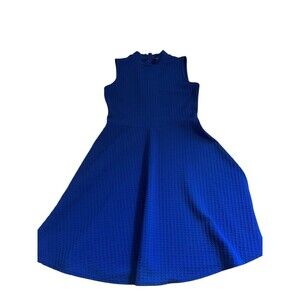 Vince Camuto Womens Dress Size Small Blue Sleeveless Stretch Knit  Mod Career